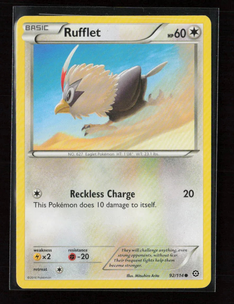 Rufflet Common XY - Steam Siege 92/114 LP - Kang's Collectibles