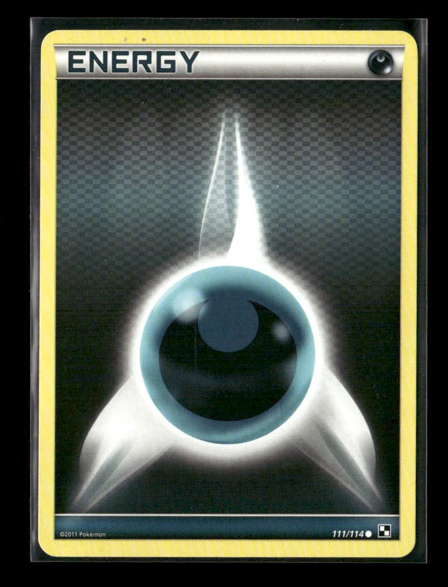 Darkness Energy (Basic) Common Black and White 111/114 LP - Kang's Collectibles