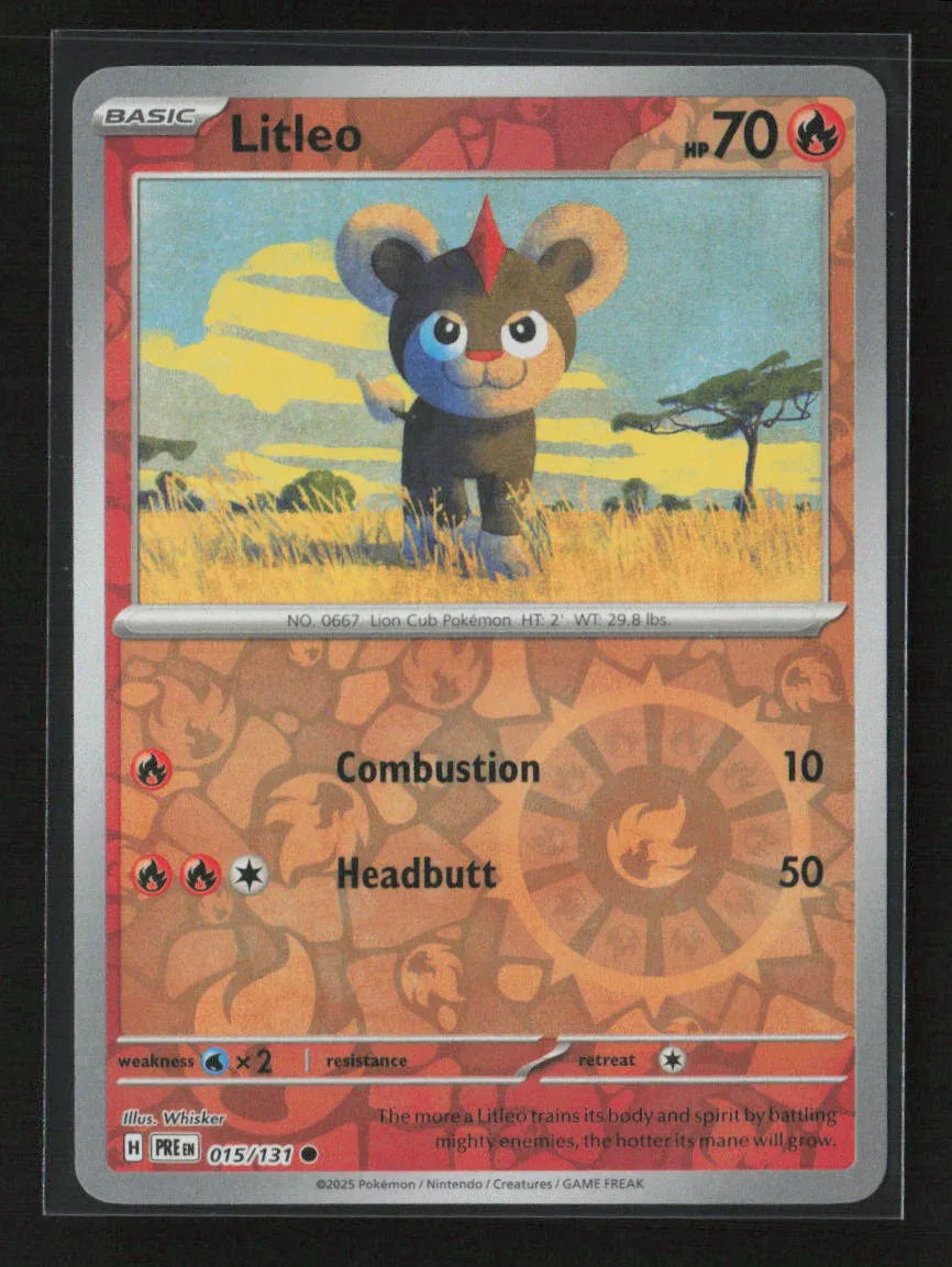 Litleo Common SV: Prismatic Evolutions 015/131 NM - Kang's Collectibles