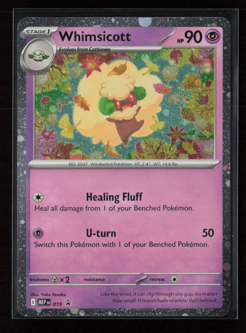 Whimsicott (Cosmos Holo) Promo ME: Mega Evolution Promo 019 NM
