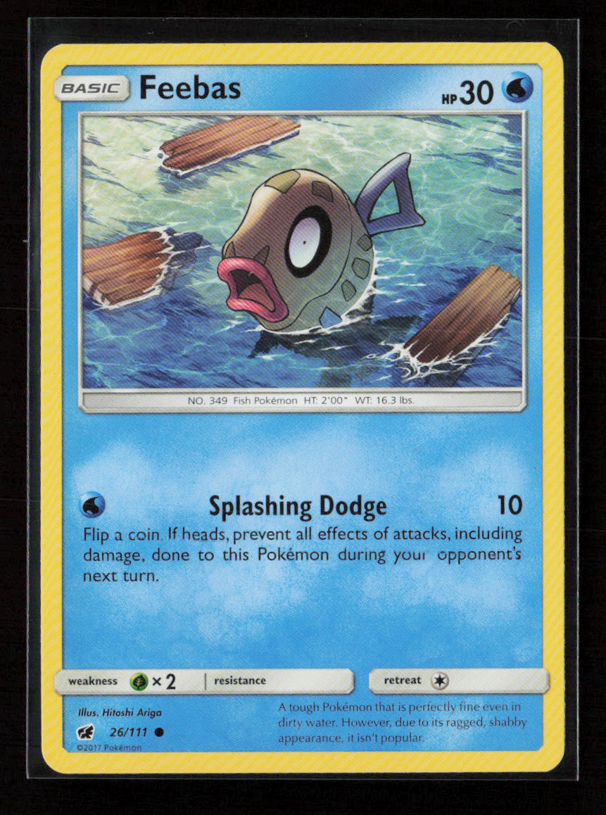 Feebas Common SM - Crimson Invasion 26/111 NM