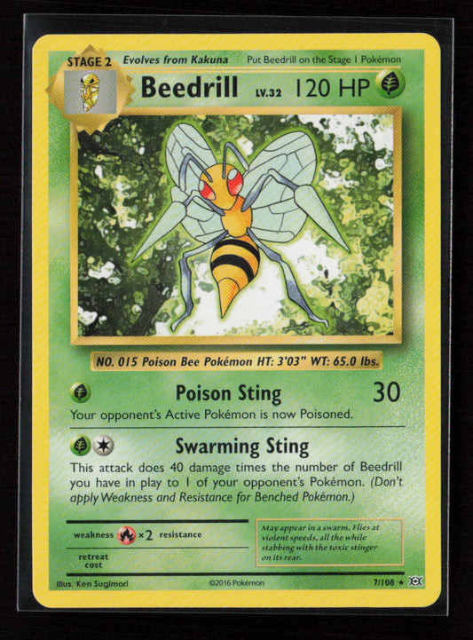Beedrill Rare XY - Evolutions 7/108 LP