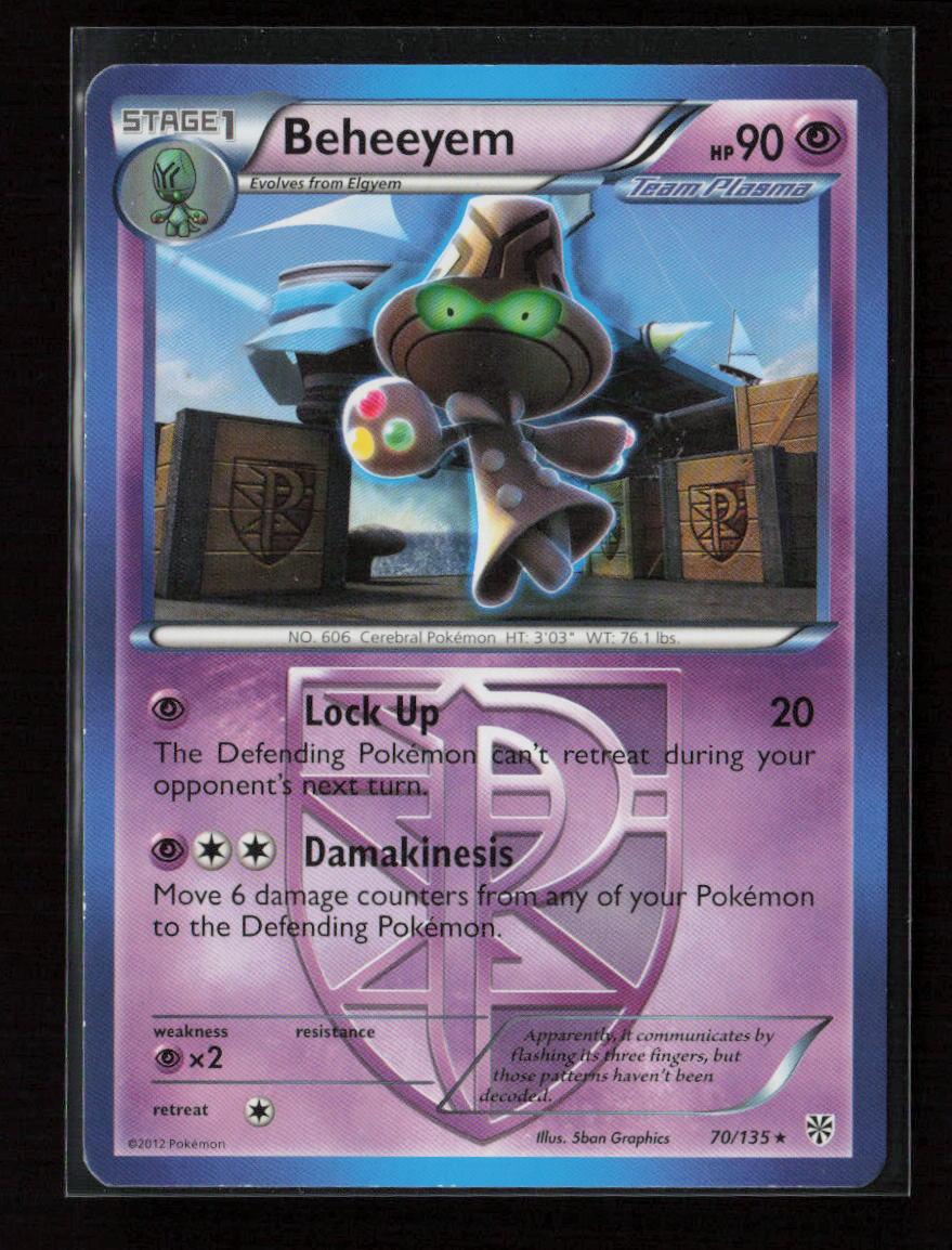 Beheeyem (Team Plasma) Rare Plasma Storm 70/135 LP - Kang's Collectibles