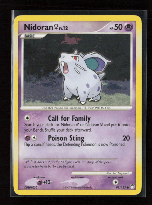 Nidoran F Common Mysterious Treasures 91/123 LP