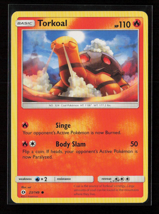 Torkoal Common SM Base Set 23/149 NM