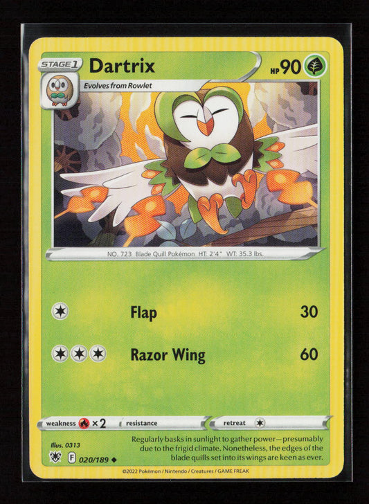 Dartrix Uncommon SWSH10: Astral Radiance 020/189 LP