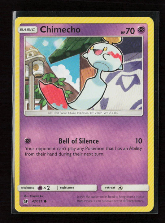 Chimecho Common SM - Crimson Invasion 43/111 LP - Kang's Collectibles