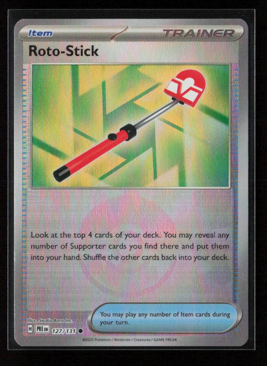 Roto-Stick (Poke Ball Pattern) Common SV: Prismatic Evolutions 127/131 NM - Kang's Collectibles