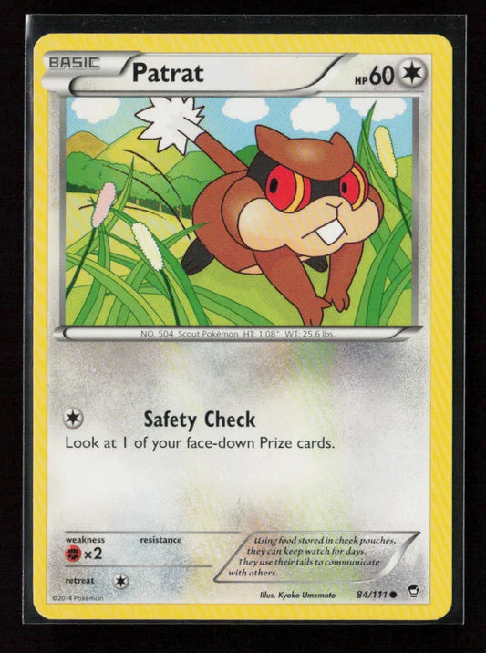 Patrat Common XY - Furious Fists 84/111 NM - Kang's Collectibles