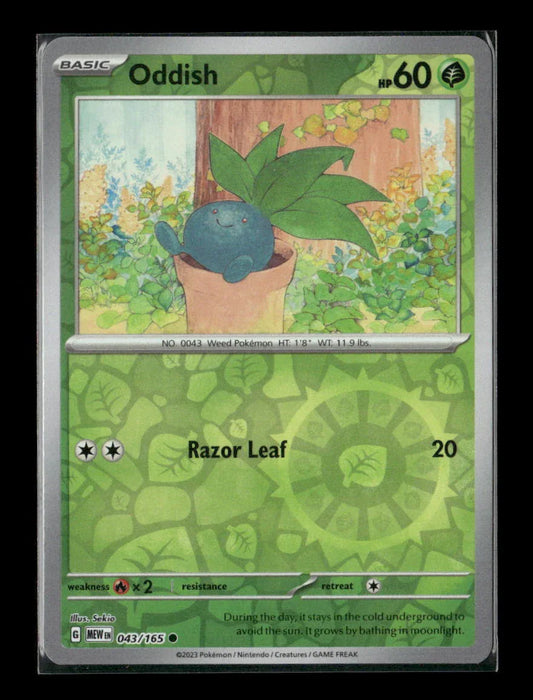 Oddish Common SV: Scarlet & Violet 151 043/165 LP - Kang's Collectibles