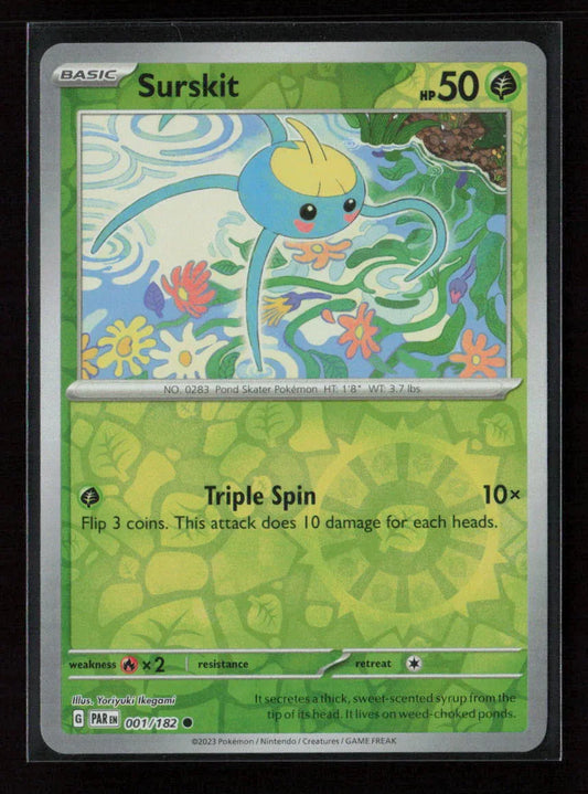 Surskit Common SV04: Paradox Rift 001/182 NM - Kang's Collectibles