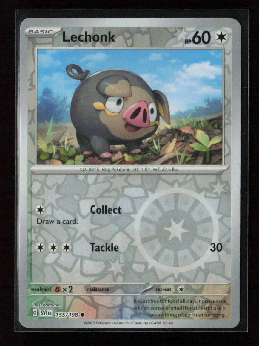 Lechonk - Common SV01: Scarlet & Violet Base Set 155/198 NM - Kang's Collectibles