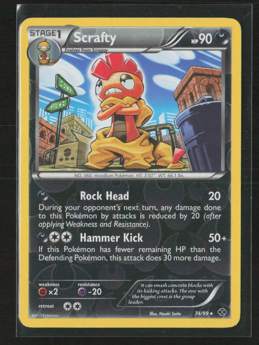 Scrafty Holo Rare Next Destinies 74/99 NM - Kang's Collectibles