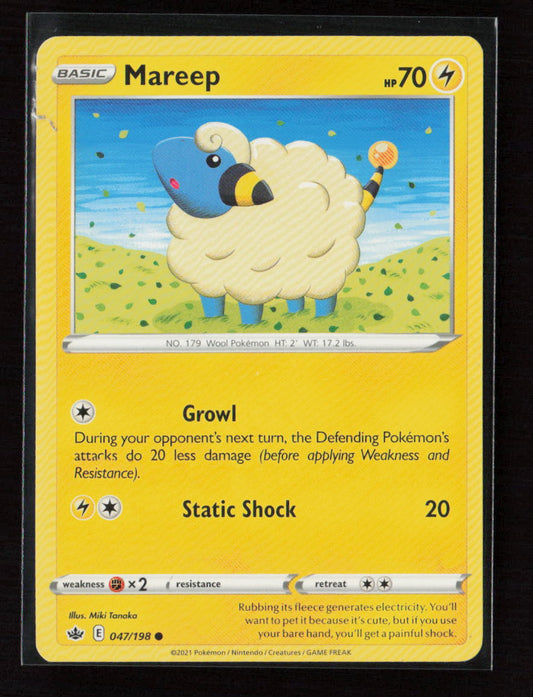 Mareep Common SWSH06: Chilling Reign 047/198 LP