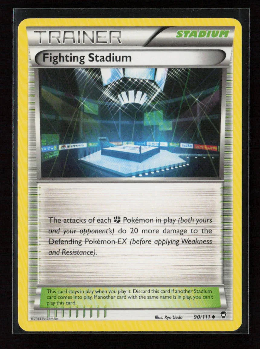 Fighting Stadium Uncommon XY - Furious Fists 90/111 LP - Kang's Collectibles