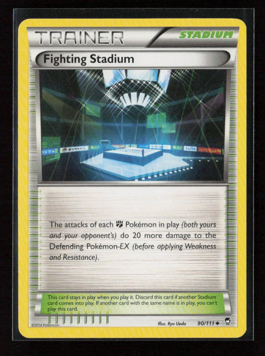Fighting Stadium Uncommon XY - Furious Fists 90/111 LP - Kang's Collectibles