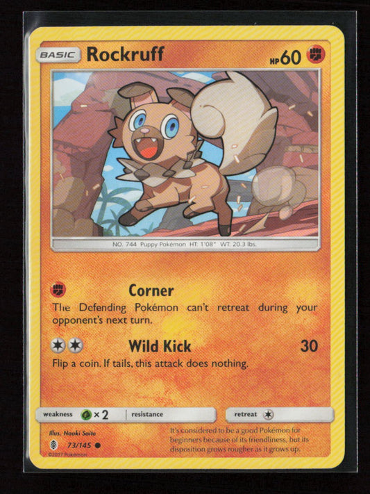 Rockruff Common SM - Guardians Rising 73/145 LP