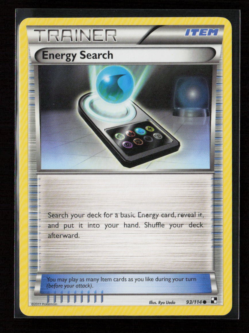 Energy Search Common Black and White 93/114 NM