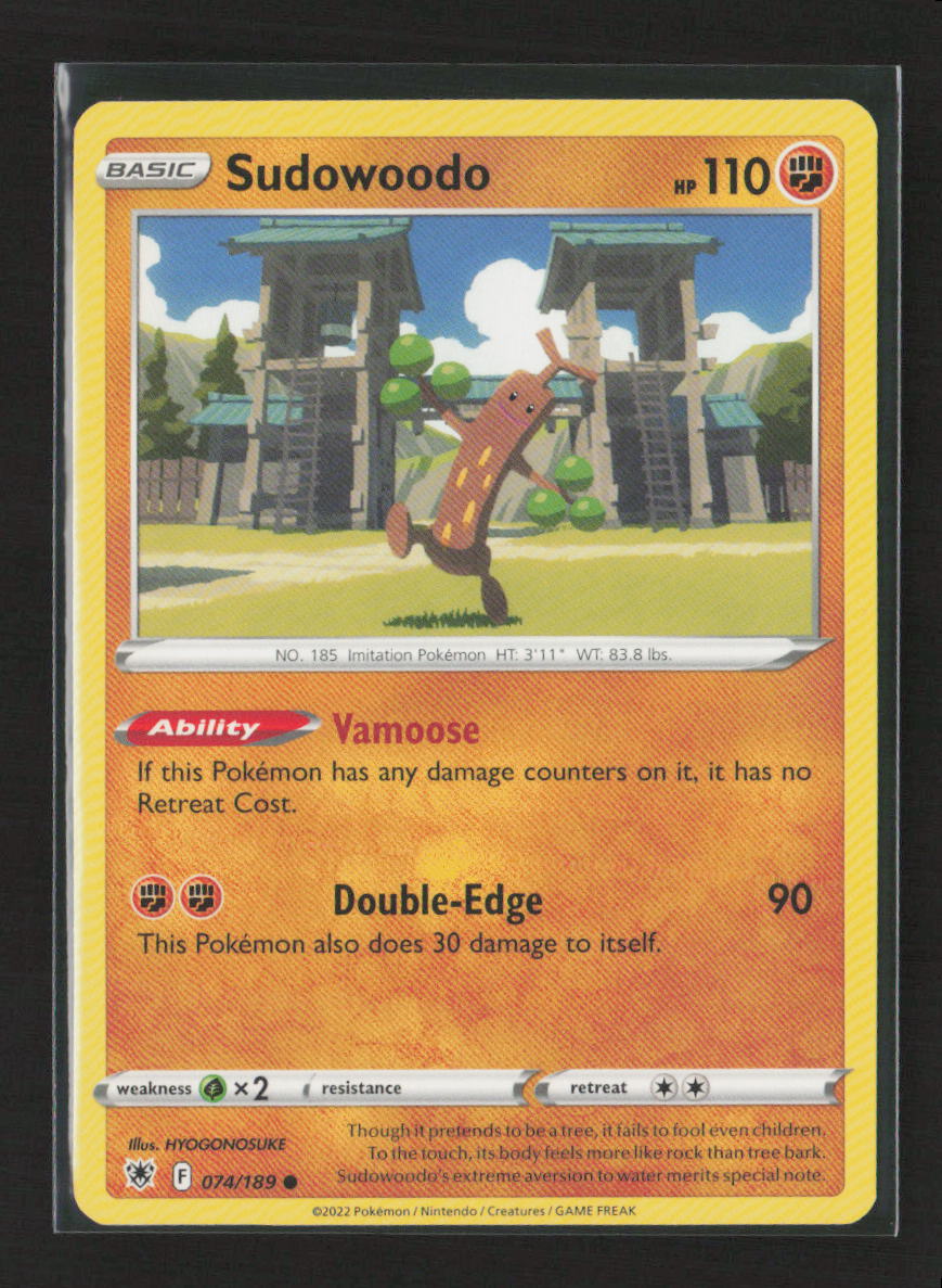 Sudowoodo Common SWSH10: Astral Radiance 074/189 LP