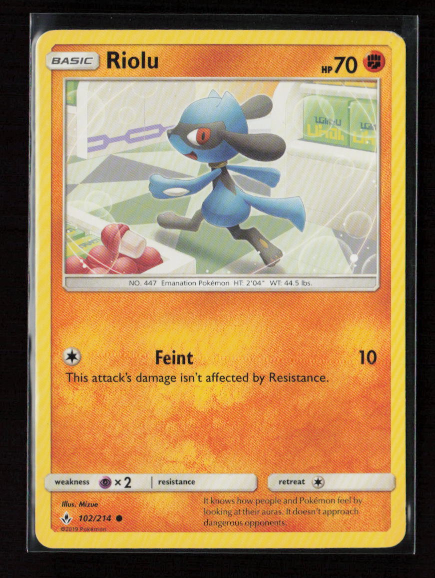 Riolu Common SM - Unbroken Bonds 102/214 LP