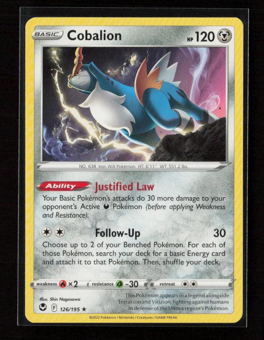 Cobalion Rare SWSH12: Silver Tempest 126/195 LP