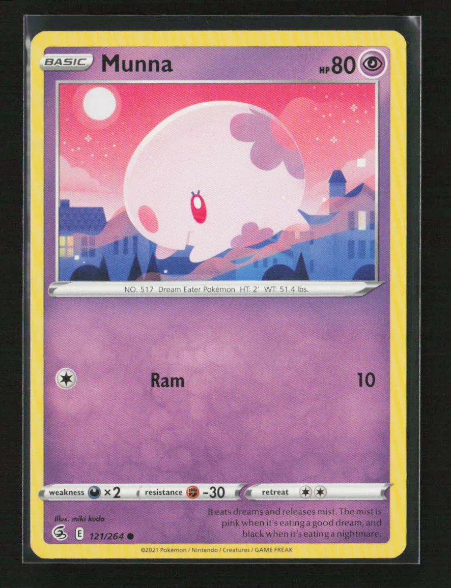Munna Common SWSH08: Fusion Strike 121/264 NM - Kang's Collectibles