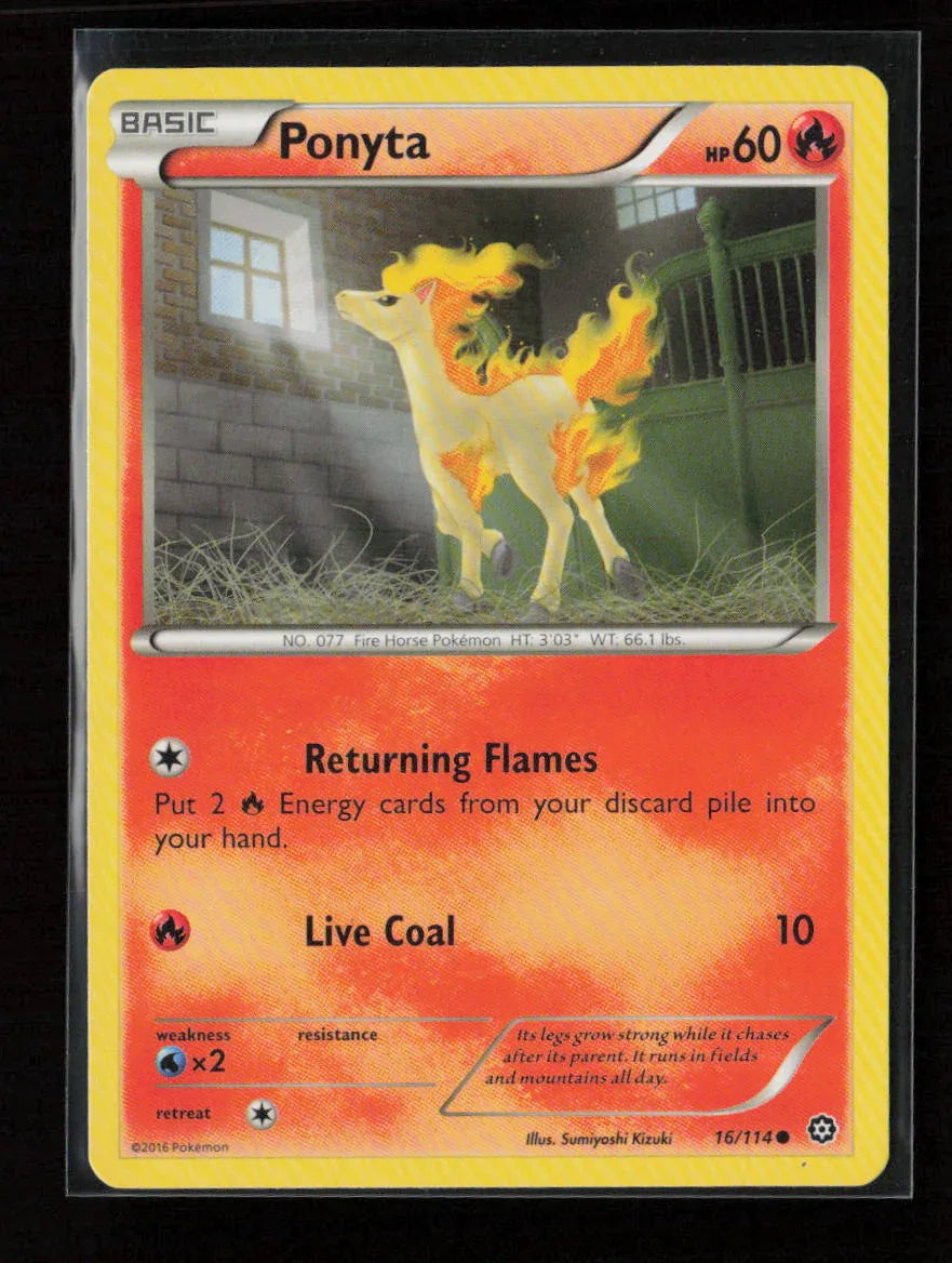 Ponyta Common XY - Steam Siege 16/114 LP - Kang's Collectibles