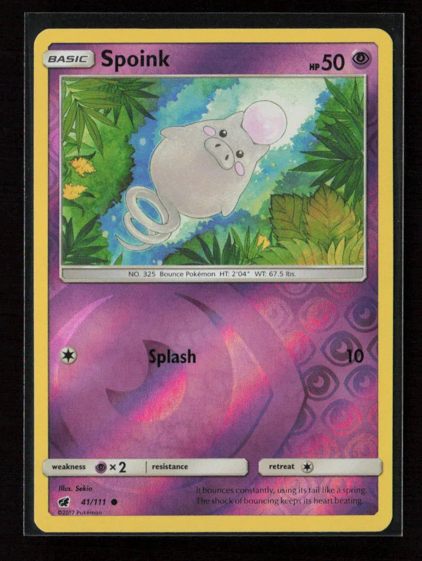 Spoink Common SM - Crimson Invasion 41/111 LP - Kang's Collectibles