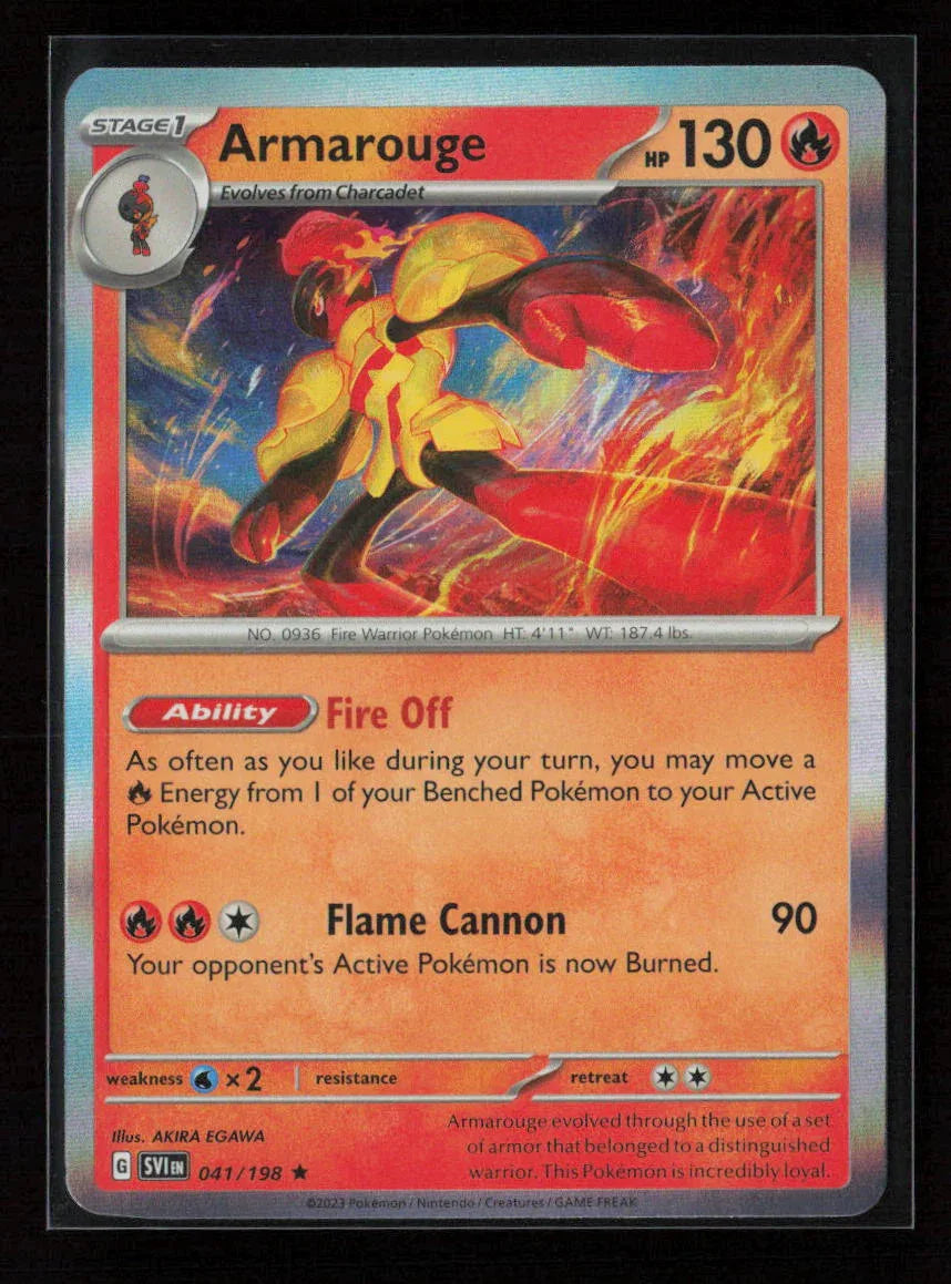 Armarouge Rare SV01: Scarlet & Violet Base Set 041/198 NM - Kang's Collectibles