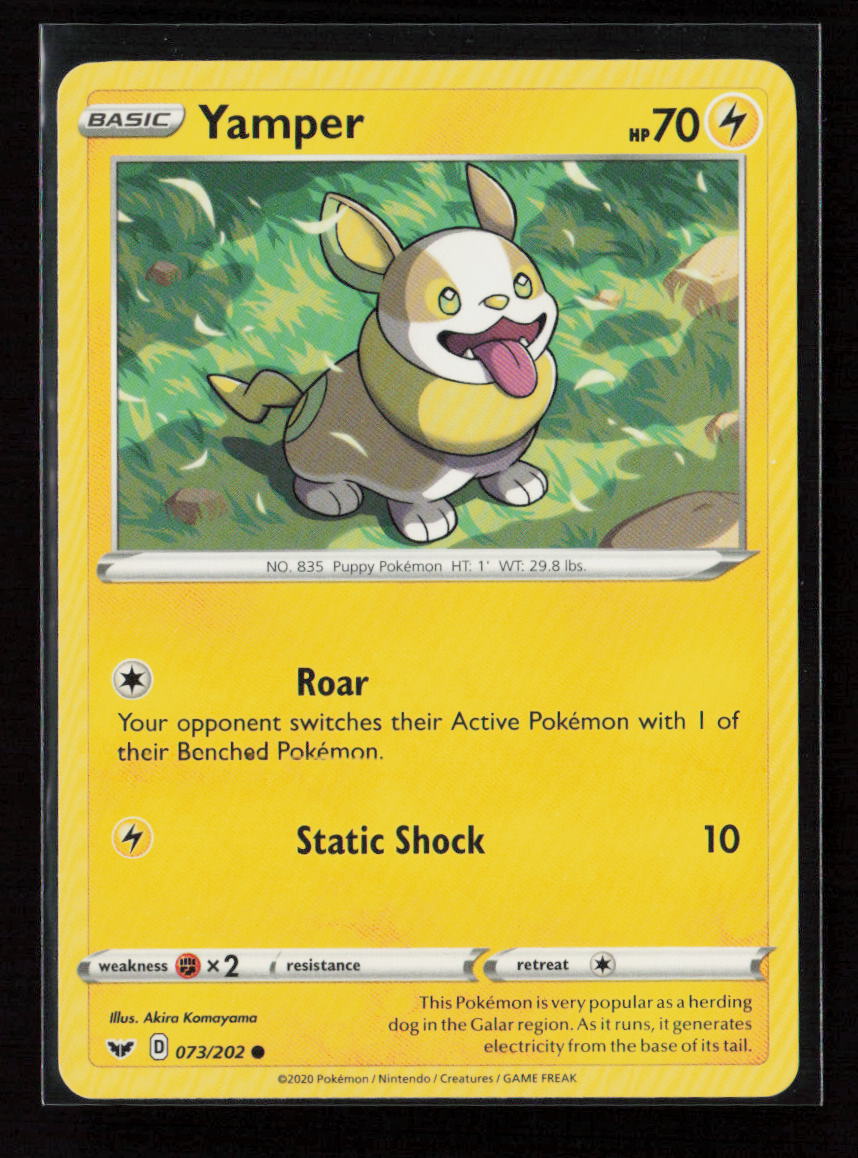 Yamper (073) Common SWSH01: Sword & Shield Base Set 073/202 LP