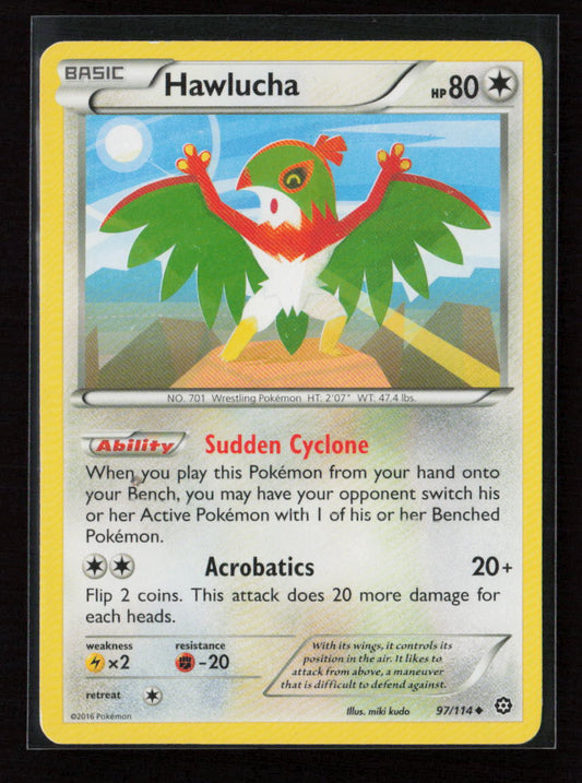 Hawlucha Uncommon XY - Steam Siege 97/114 LP