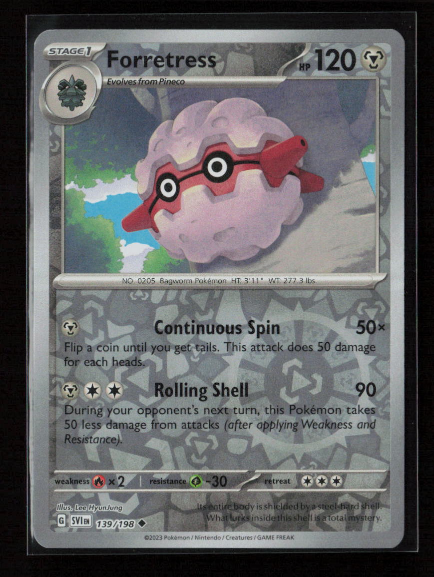 Forretress Uncommon SV01: Scarlet & Violet Base Set 139/198 NM