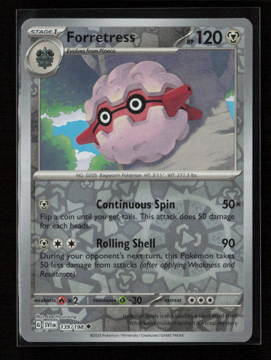 Forretress Uncommon SV01: Scarlet & Violet Base Set 139/198 NM