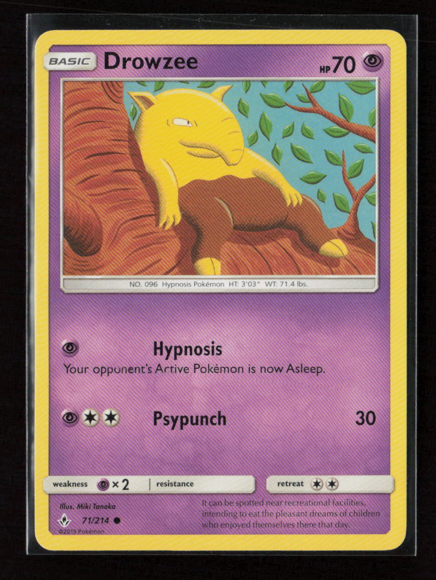 Drowzee Common SM - Unbroken Bonds 71/214 LP