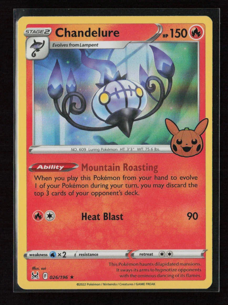 Chandelure Holo Rare Trick or Trade BOOster Bundle 2023 026/196 NM - Kang's Collectibles
