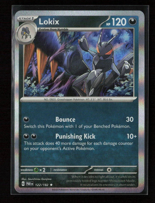 Lokix Rare SV04: Paradox Rift 122/182 NM - Kang's Collectibles