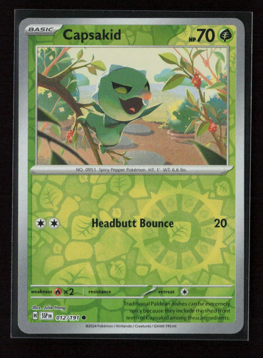 Capsakid Common SV08: Surging Sparks 012/191 NM - Kang's Collectibles
