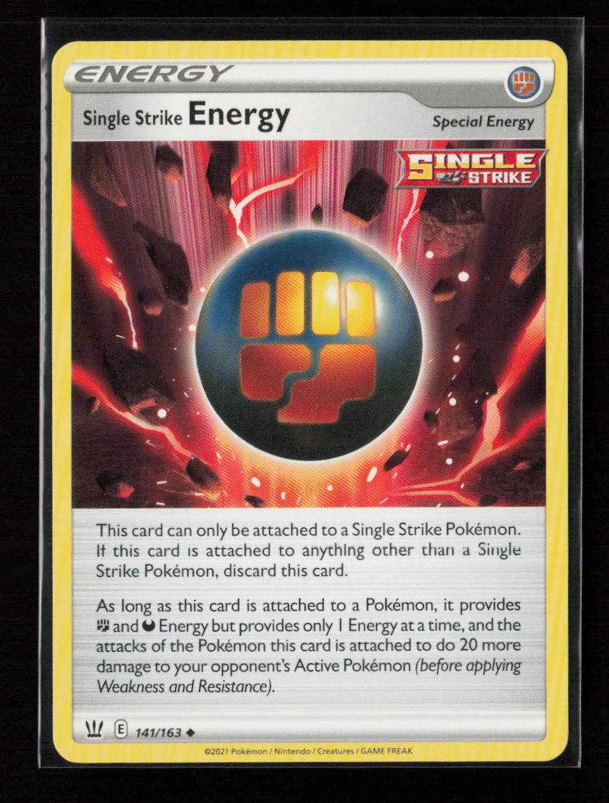 Single Strike Energy Uncommon Prize Pack Series Cards 141/163 LP