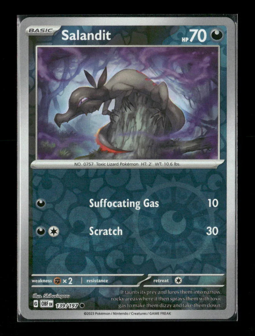 Salandit Common SV03: Obsidian Flames 139/197 LP - Kang's Collectibles