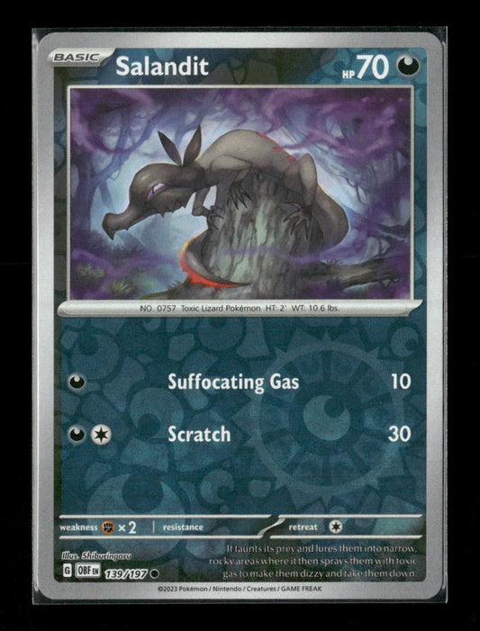 Salandit Common SV03: Obsidian Flames 139/197 LP - Kang's Collectibles