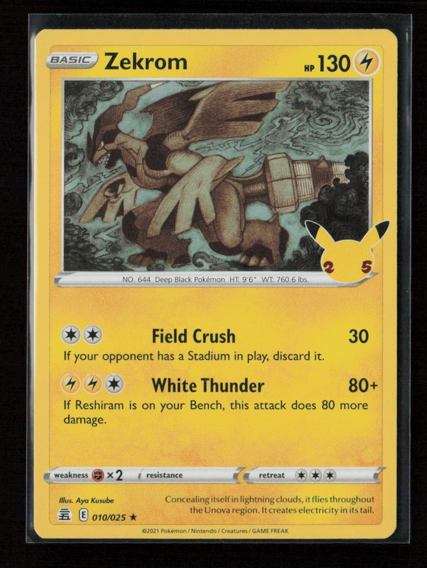 Zekrom Holo Rare Celebrations 010/025 LP
