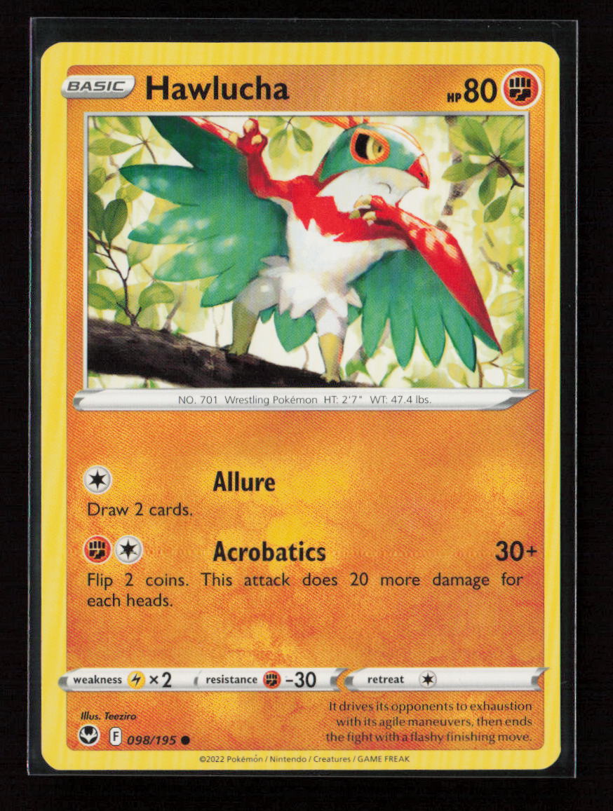Hawlucha Common SWSH12: Silver Tempest 098/195 LP