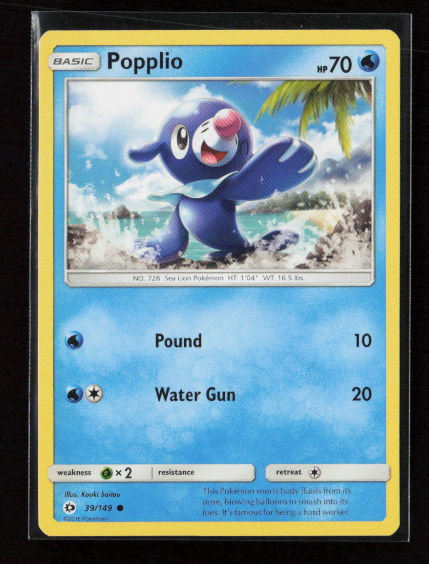 Popplio Common SM Base Set 39/149 LP