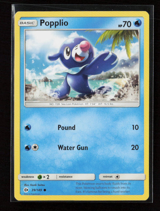 Popplio Common SM Base Set 39/149 LP