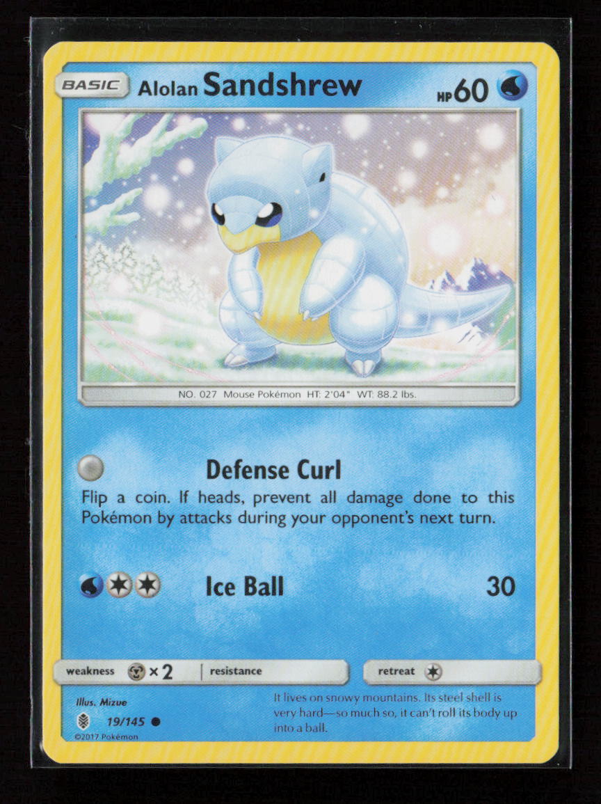 Alolan Sandshrew Common SM - Guardians Rising 19/145 LP