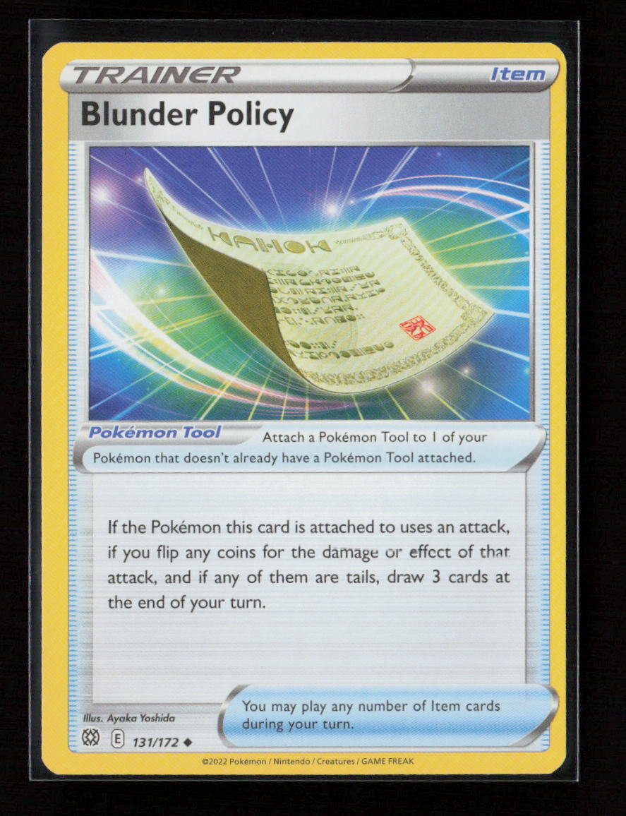 Blunder Policy Uncommon SWSH09: Brilliant Stars 131/172 LP