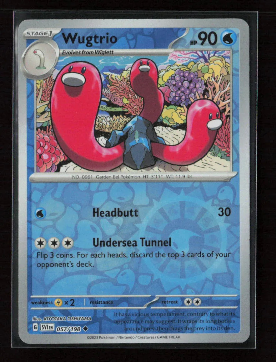 Wugtrio Uncommon SV01: Scarlet & Violet Base Set 057/198 NM - Kang's Collectibles