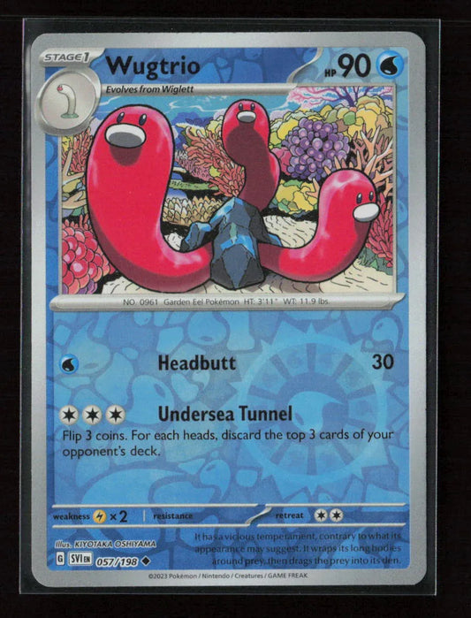 Wugtrio Uncommon SV01: Scarlet & Violet Base Set 057/198 NM - Kang's Collectibles