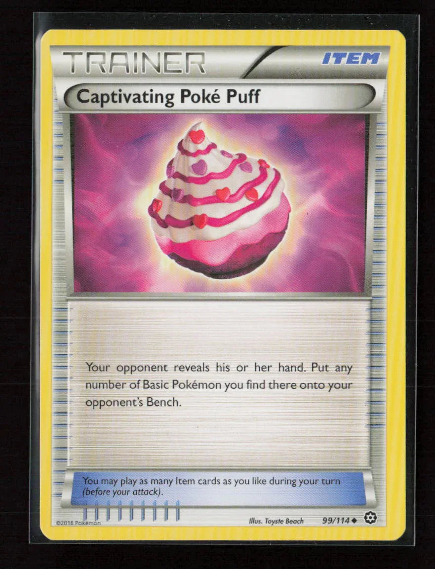 Captivating Poke Puff Uncommon XY - Steam Siege 99/114 LP - Kang's Collectibles