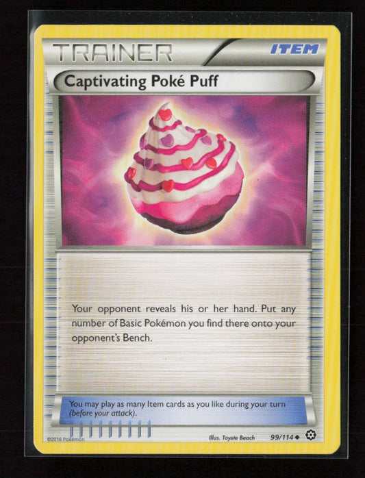 Captivating Poke Puff Uncommon XY - Steam Siege 99/114 LP - Kang's Collectibles